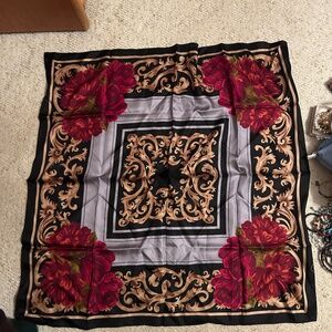 Black, grey, red, tan Oscar scarf